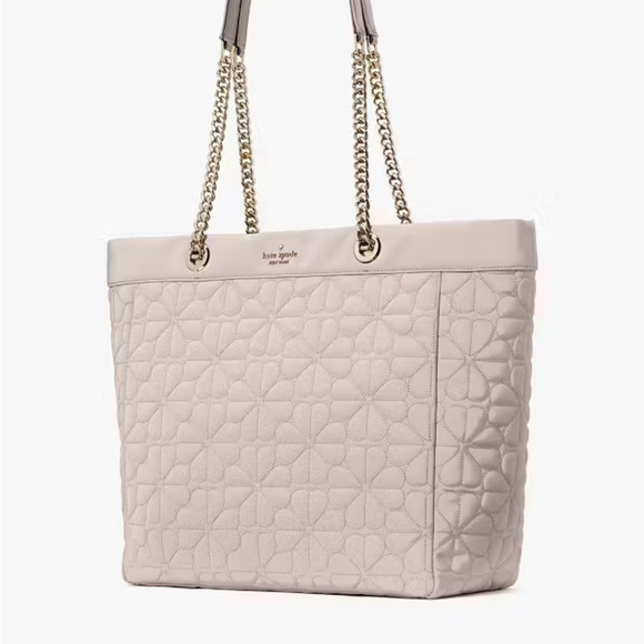 Kate Spade Flower Quilted Fabric XL Tote- NEW WITH TAGS! One day sale ends 6/4! - Picture 1 of 8